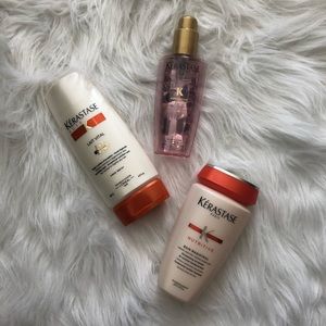 Kerastase Hair Set, Shampoo, Treatment, & Oil